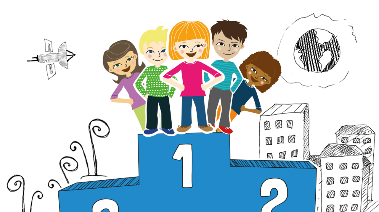 Illustration für: Du hast die gleichen Rechte wie alle anderen Kinder auch!