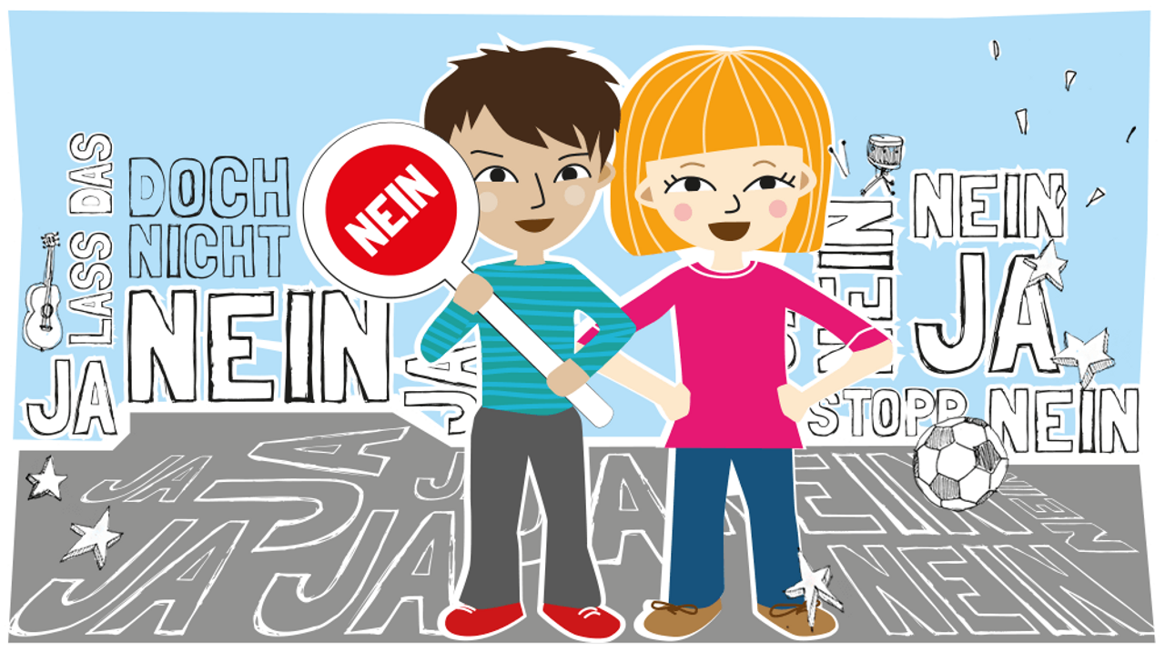 Illustration für: Du darfst NEIN sagen!